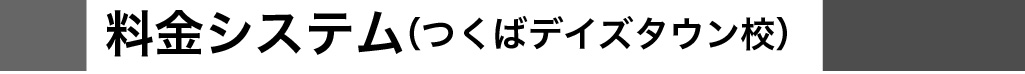 料金システム（つくばデイズタウン校）